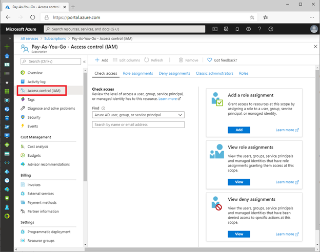 Assigning Permissions in Azure Security Center