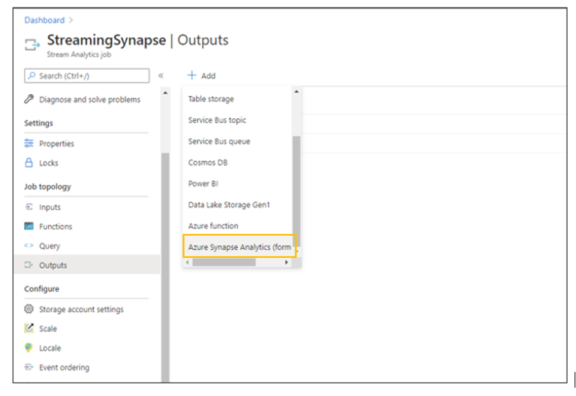 High throughput streaming ingestion to Synapse SQL pools