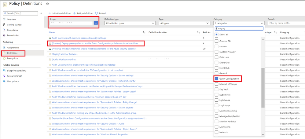 Image 3: Deploy Prerequisites to enable Guest Configuration Policies in VMs