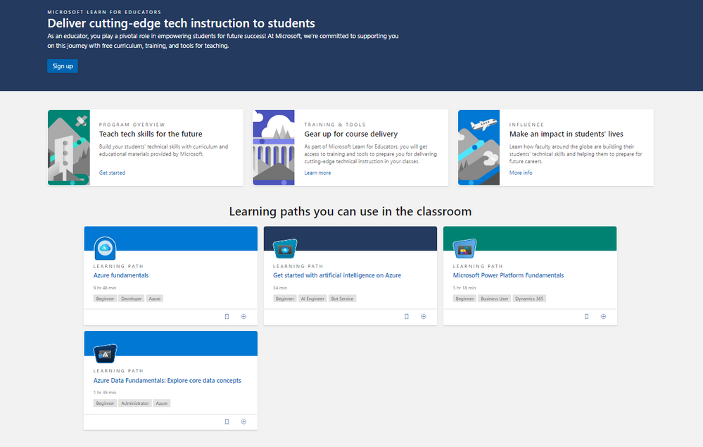 Microsoft Learn for Educators