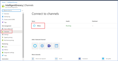 Azure Bot Service Channels