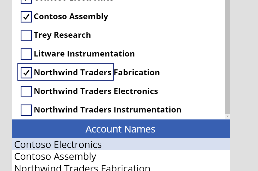 Multi-select Items from Gallery and adding/removing them from Collections | Power Platform