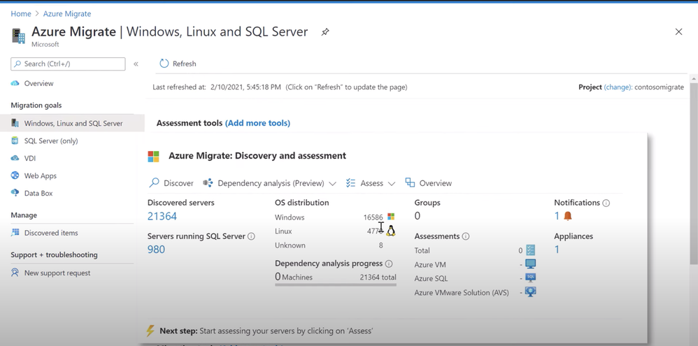 New unified tools to discover and assess your databases, .NET apps and VMs | Azure Migrate Updates