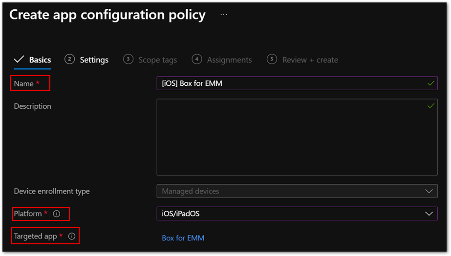 Integrating Box for EMM app with Intune app protection policies (APP)