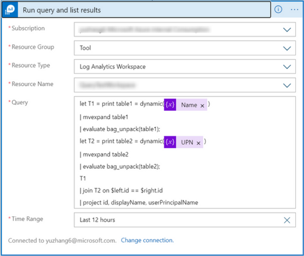 Merge 2 Json arrays in Logic App by using Azure Monitor Query