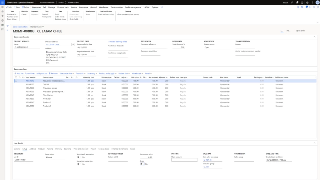 graphical user interface, table