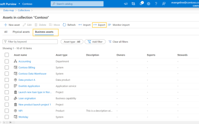 Now in preview: Export your business assets from Microsoft Purview