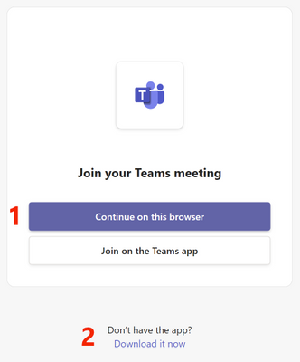 Joining Teams for work or school meetings from Teams (free)