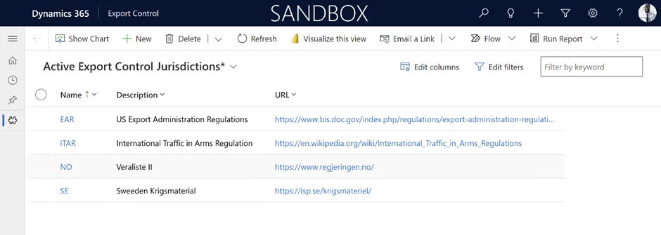 Keep track of your trade policies with advanced export control