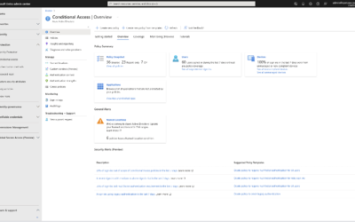 Conditional Access Overview and Templates are now Generally Available!