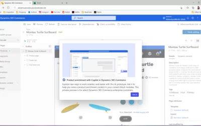 Announcing Commerce Copilot in Site Builder 