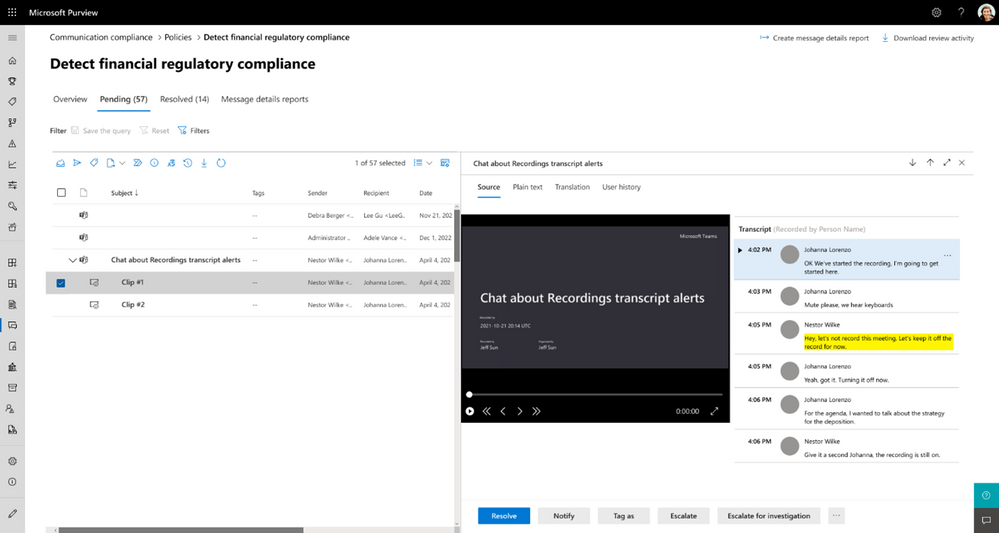 Keep Microsoft Teams meetings compliant with Communication Compliance