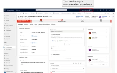 Refresh the Sales experience with Dynamics 365 Sales modern update