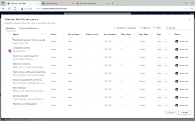 Support parallel working with multiple sequences in Dynamics 365 Sales 