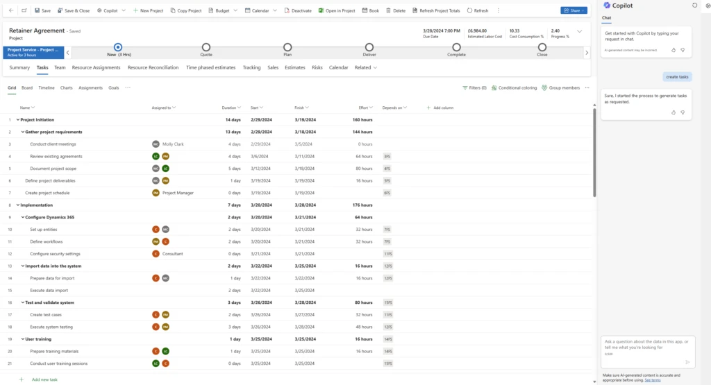 graphical user interface, application, table