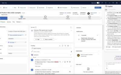 Copilot in D365 Sales boosts efficiency with content recommendations and Q&A  