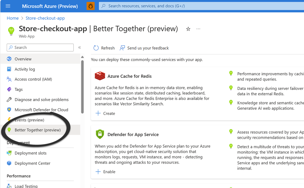 Better Together for App Service Apps