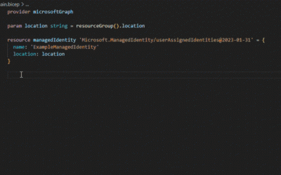 Announcing public preview of Bicep templates support for Microsoft Graph