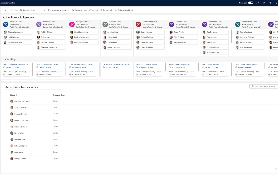 Dynamics 365 Field Service announces the new Crew Allocation Tool, which enables the “Morning Shuffle” 