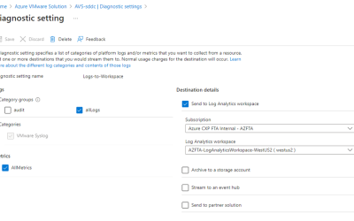 Azure VMware Solution using a public IP down to the NSX-T Edge; configure SNAT, No-SNAT & DNAT