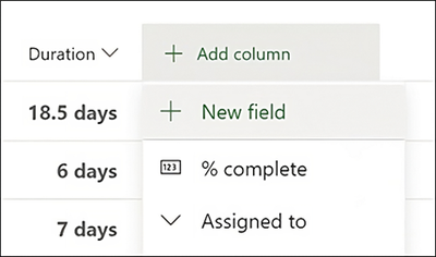 Create a custom field in the new Microsoft Planner