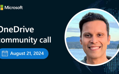 OneDrive community call | August 2024 | Join in