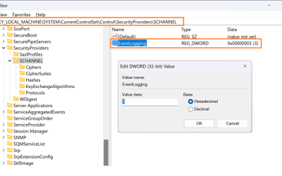 How to Configure and Collect Schannel and CAPI2 Logs