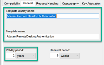 Remote Desktop Services enrolling for TLS certificate from an Enterprise CA