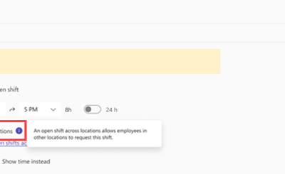 Improve operational efficiency with Cross-Location Open Shifts