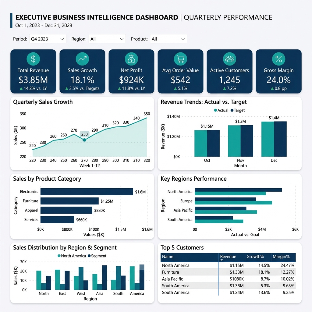 Power BI Executive Dashboard
